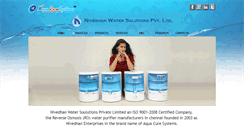 Desktop Screenshot of nivedhanwatersolutions.com